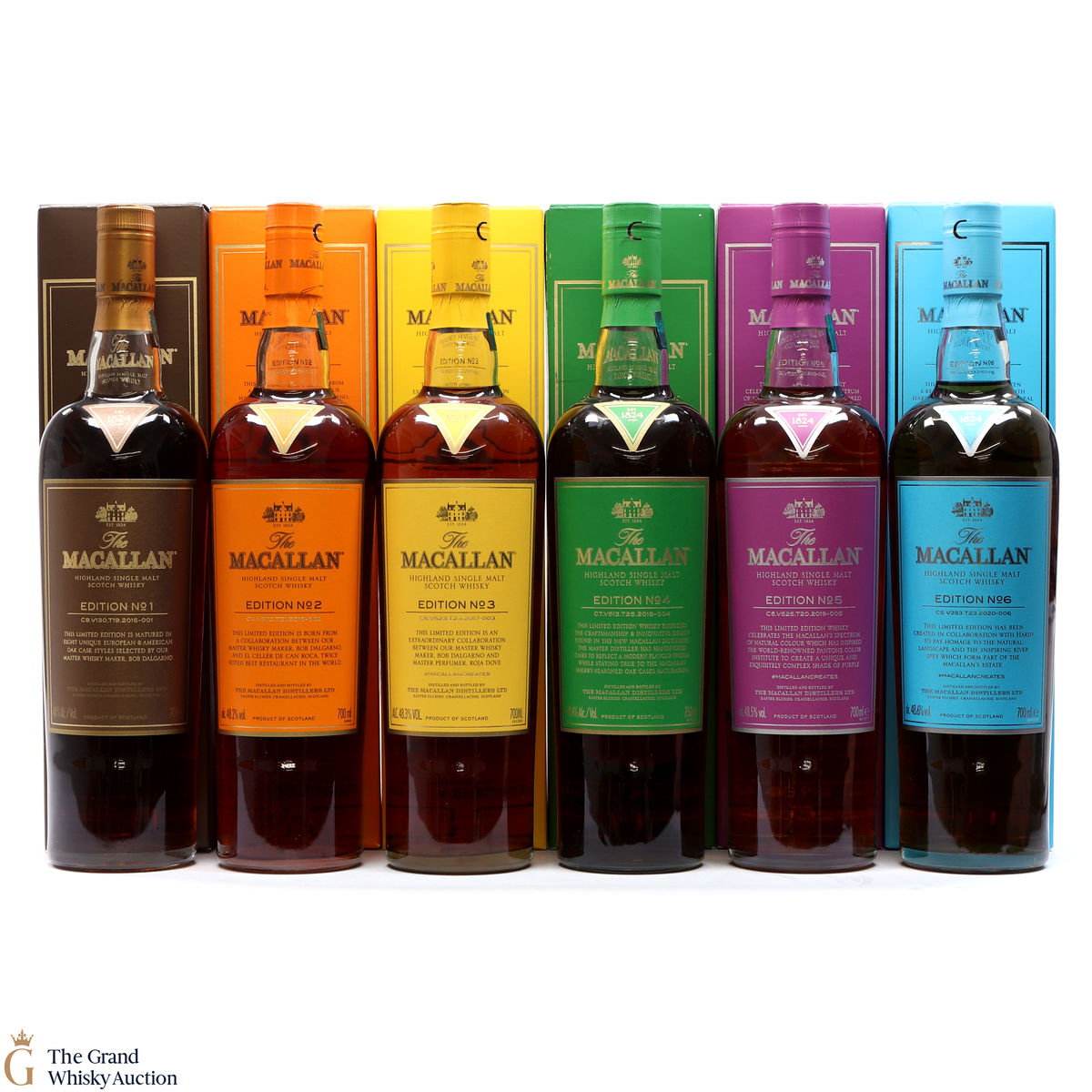 Macallan - Edition 1,2,3,4,5 & 6