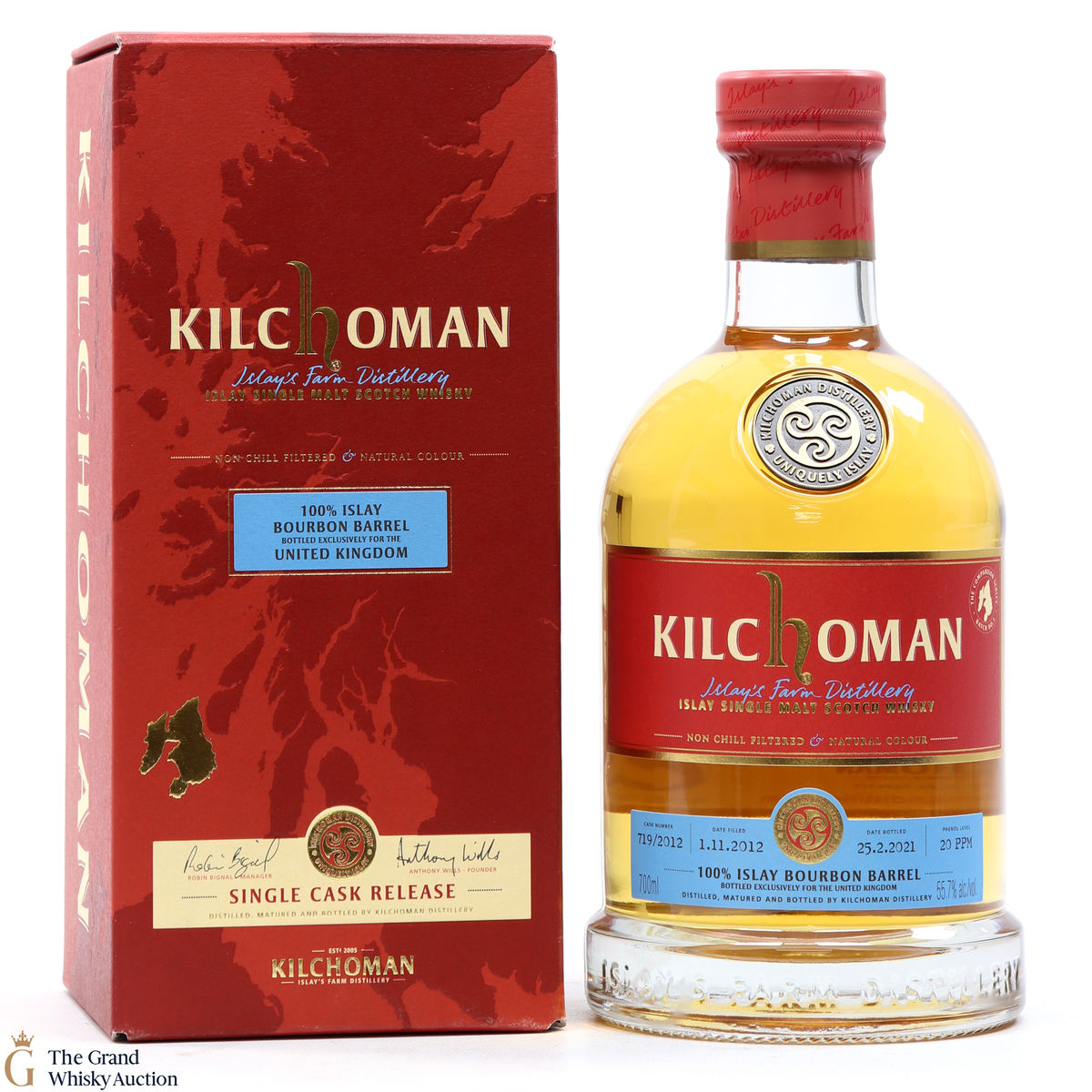 Kilchoman - 2012 Bourbon Barrel UK Exclusive 2021 #719