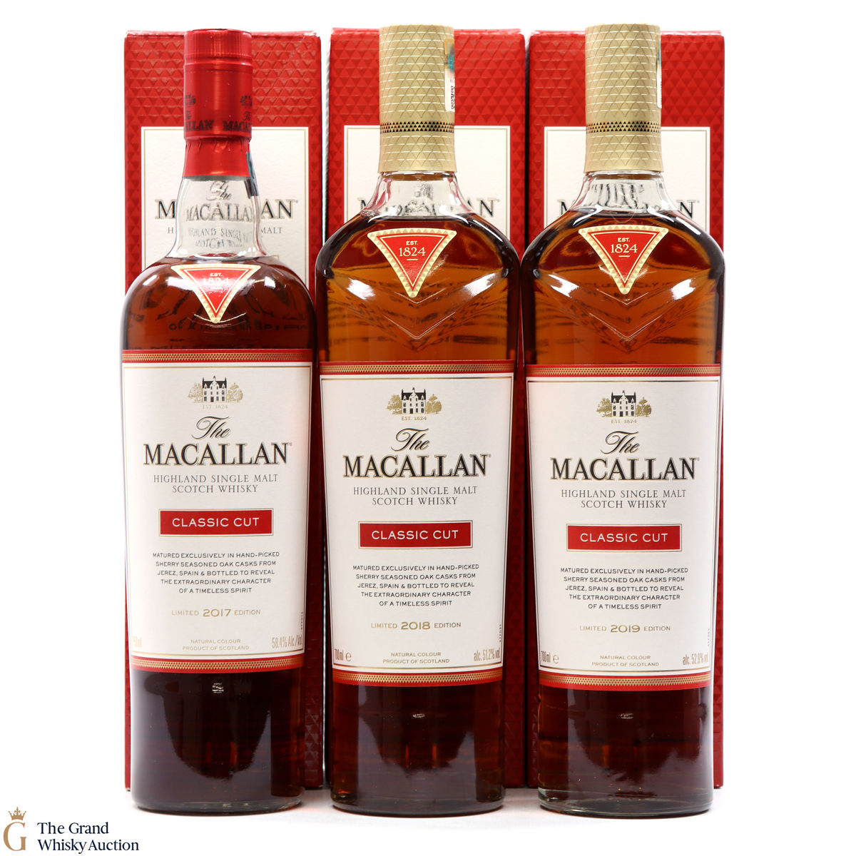 Macallan - Classic Cut - 2017, 2018 & 2019 (3 x 70cl)