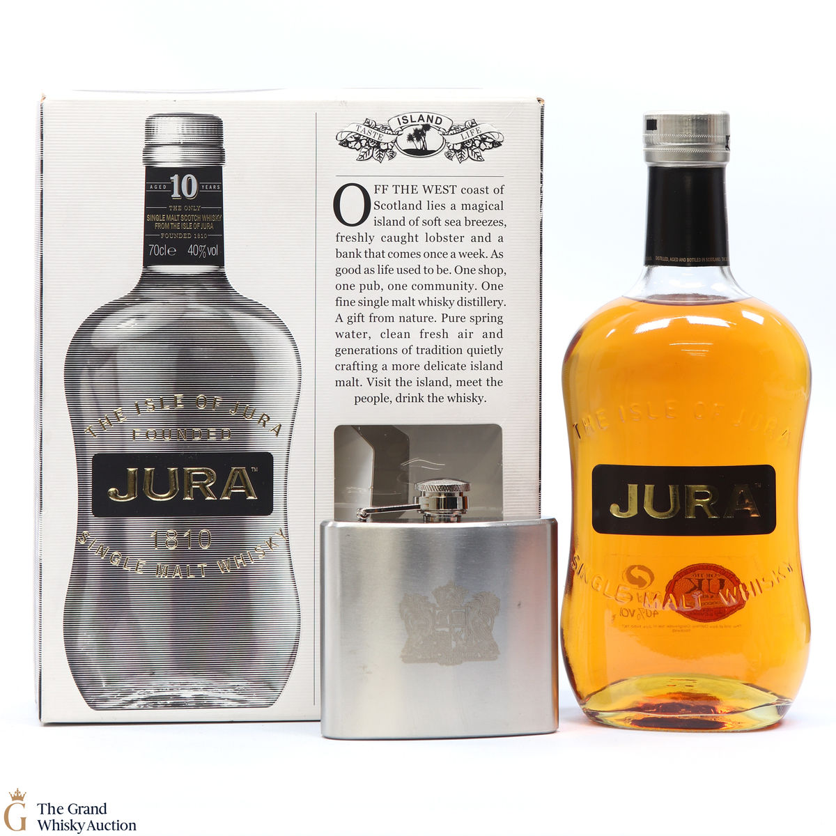 Jura - 10 Year Old + Hipflask