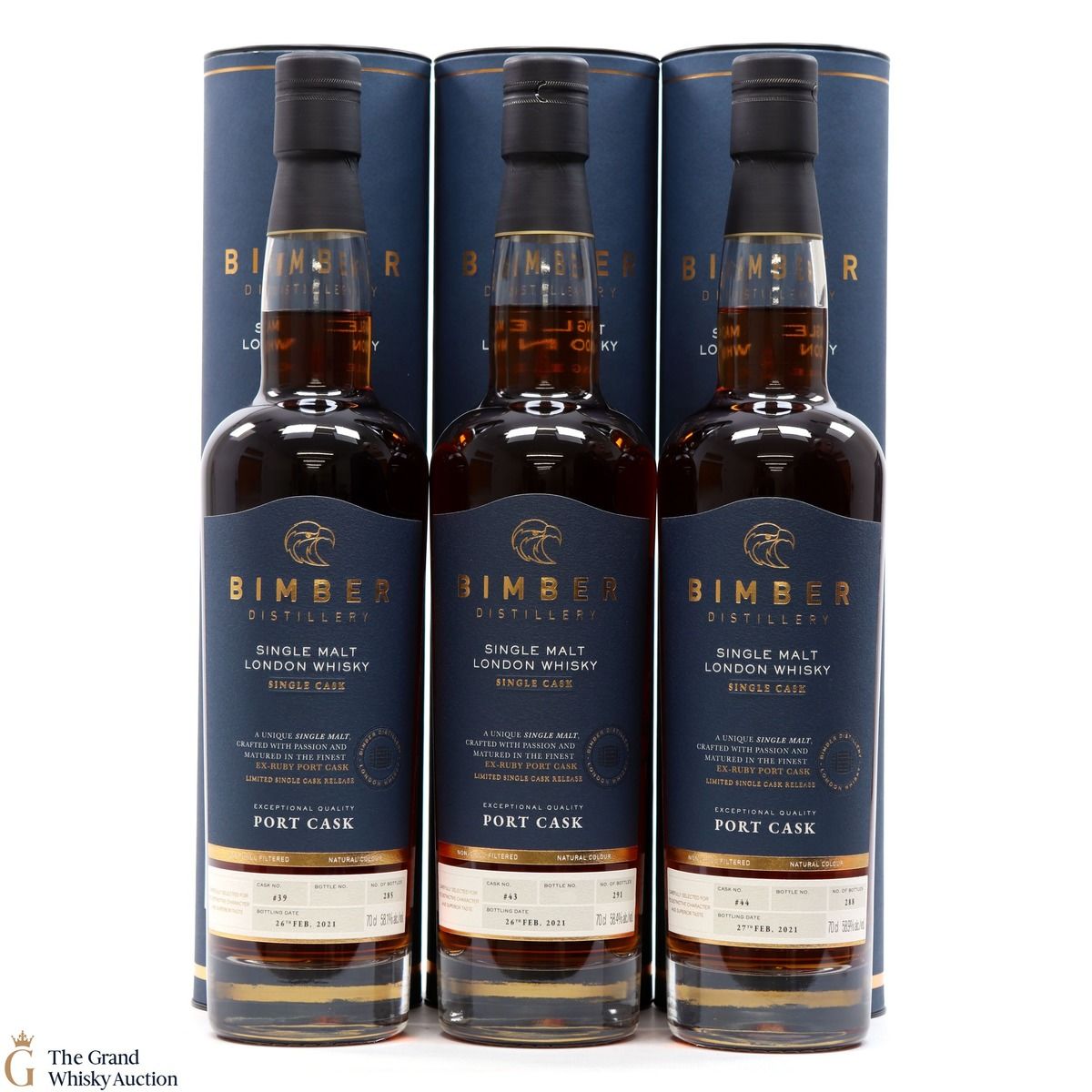 Bimber - Port Cask Trio 2021 Casks #39, 43 & 44
