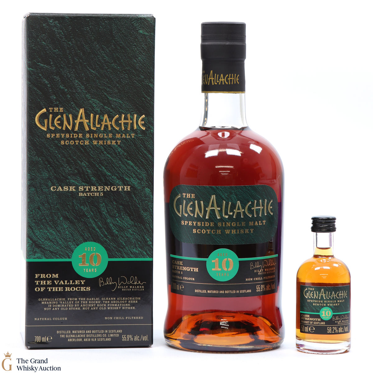 GlenAllachie - 10 Year Old - Cask Strength - Batch 5 + Mini