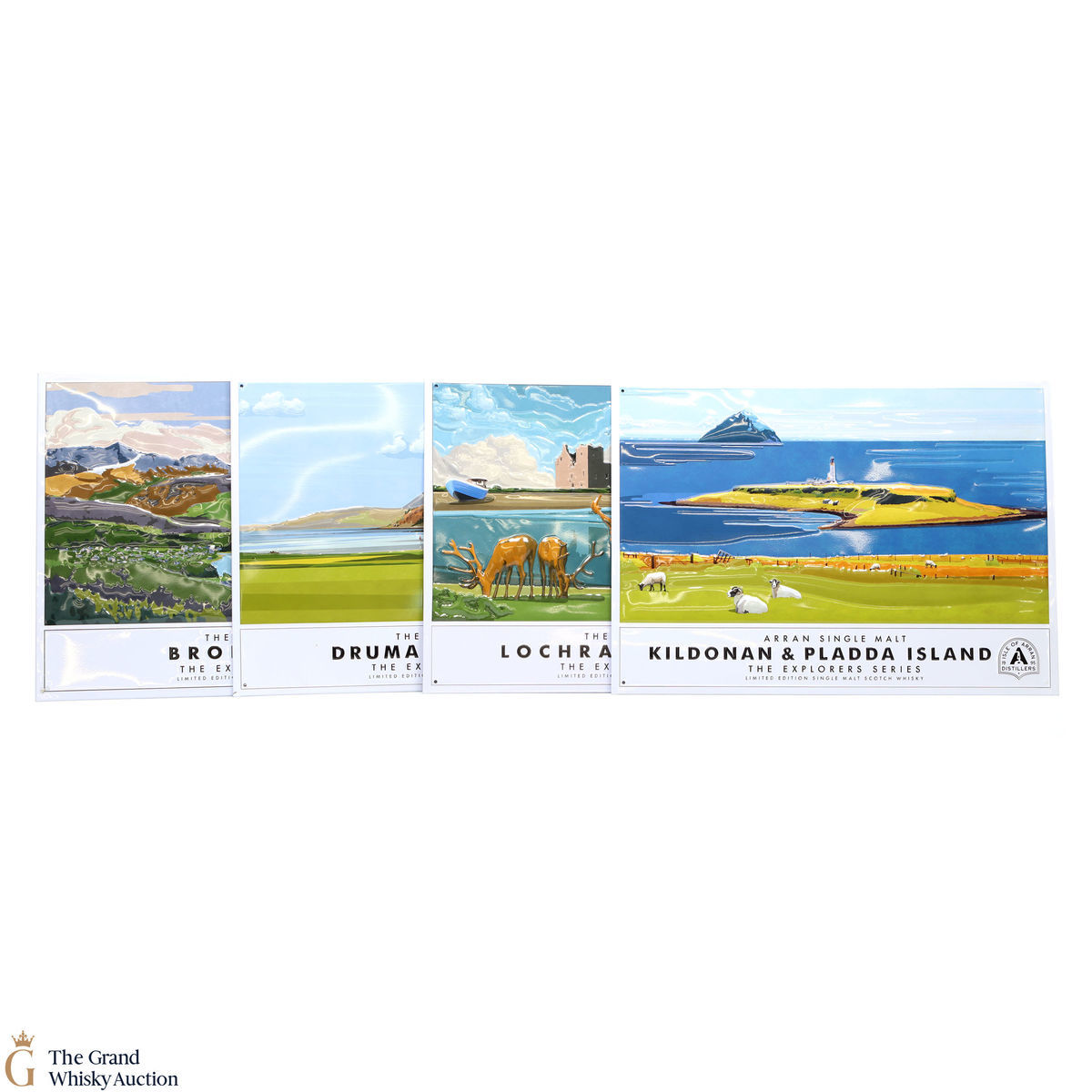 Arran - Collectors Metal Posters x 4 