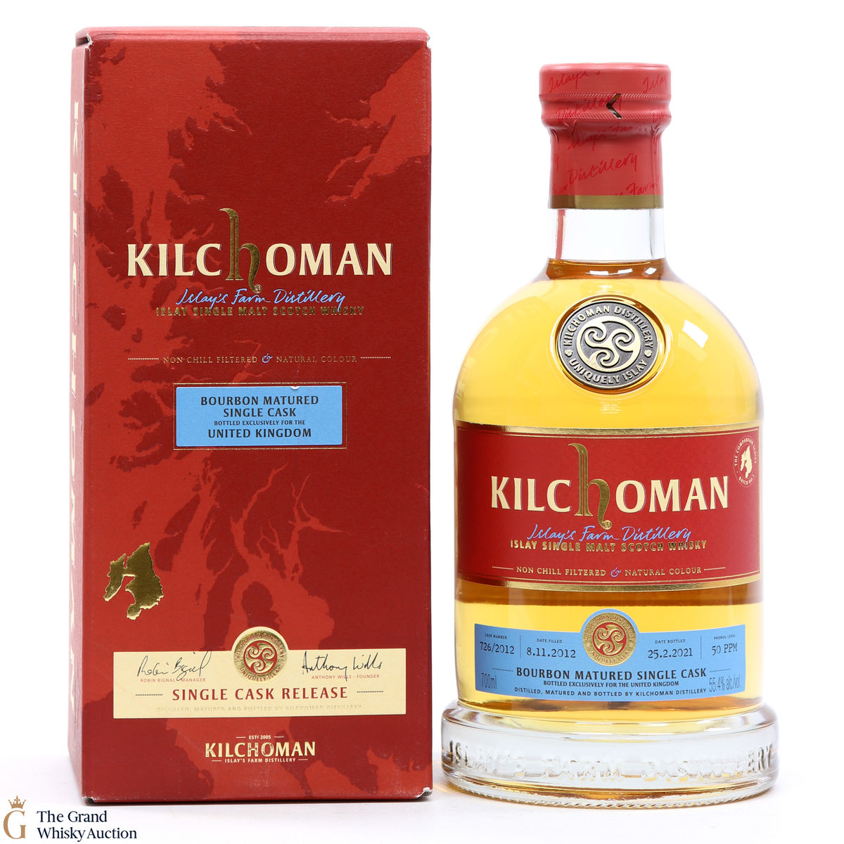 Kilchoman - 2012 Bourbon Barrel UK Exclusive 2021 #726
