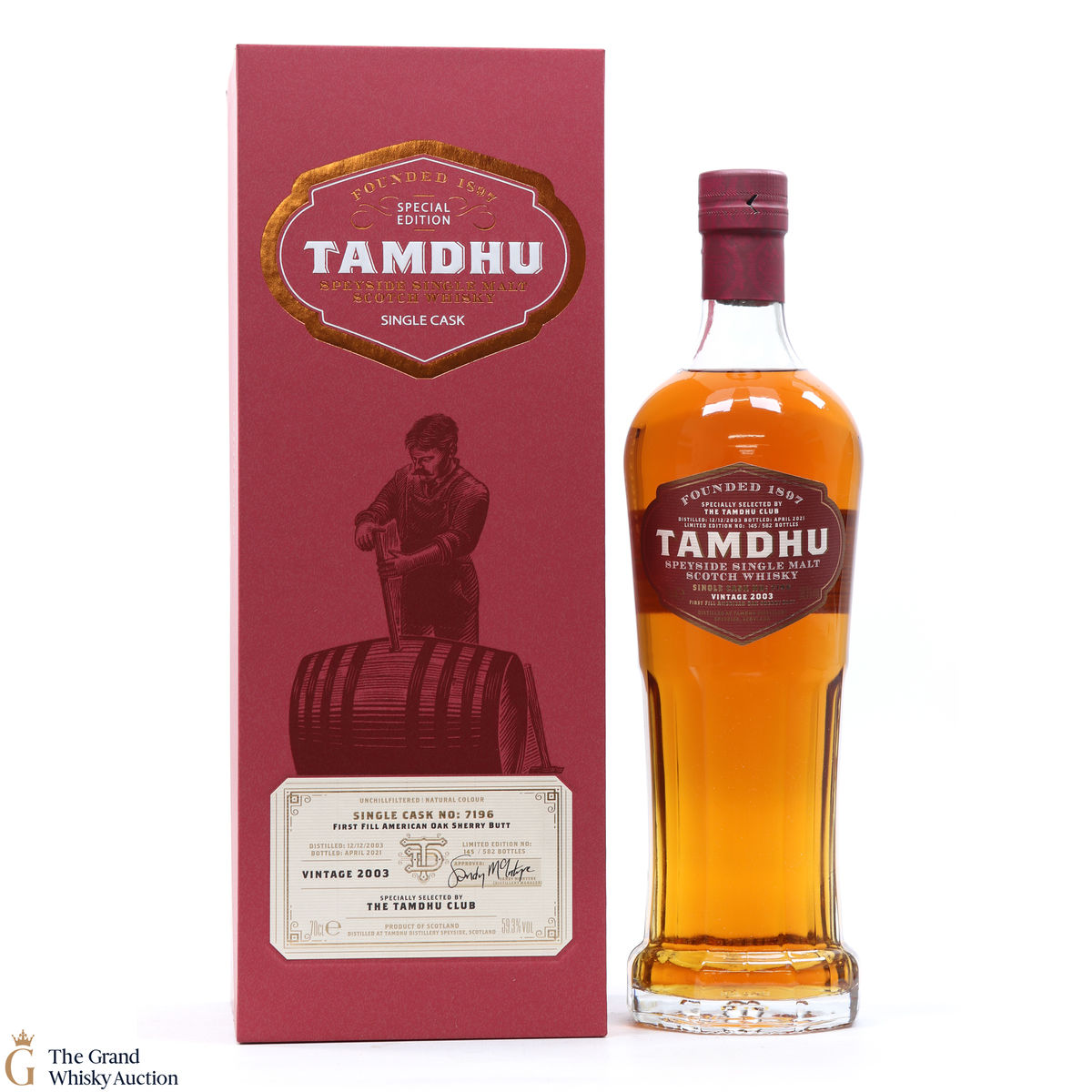 Tamdhu - 2003 Single Cask #7196 - The Tamdhu Club 2021 