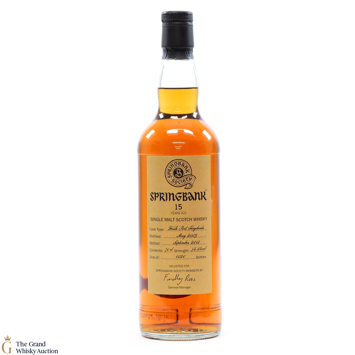Springbank - 15 Year Old Frest Port Hogshead 2003 Society Bottling