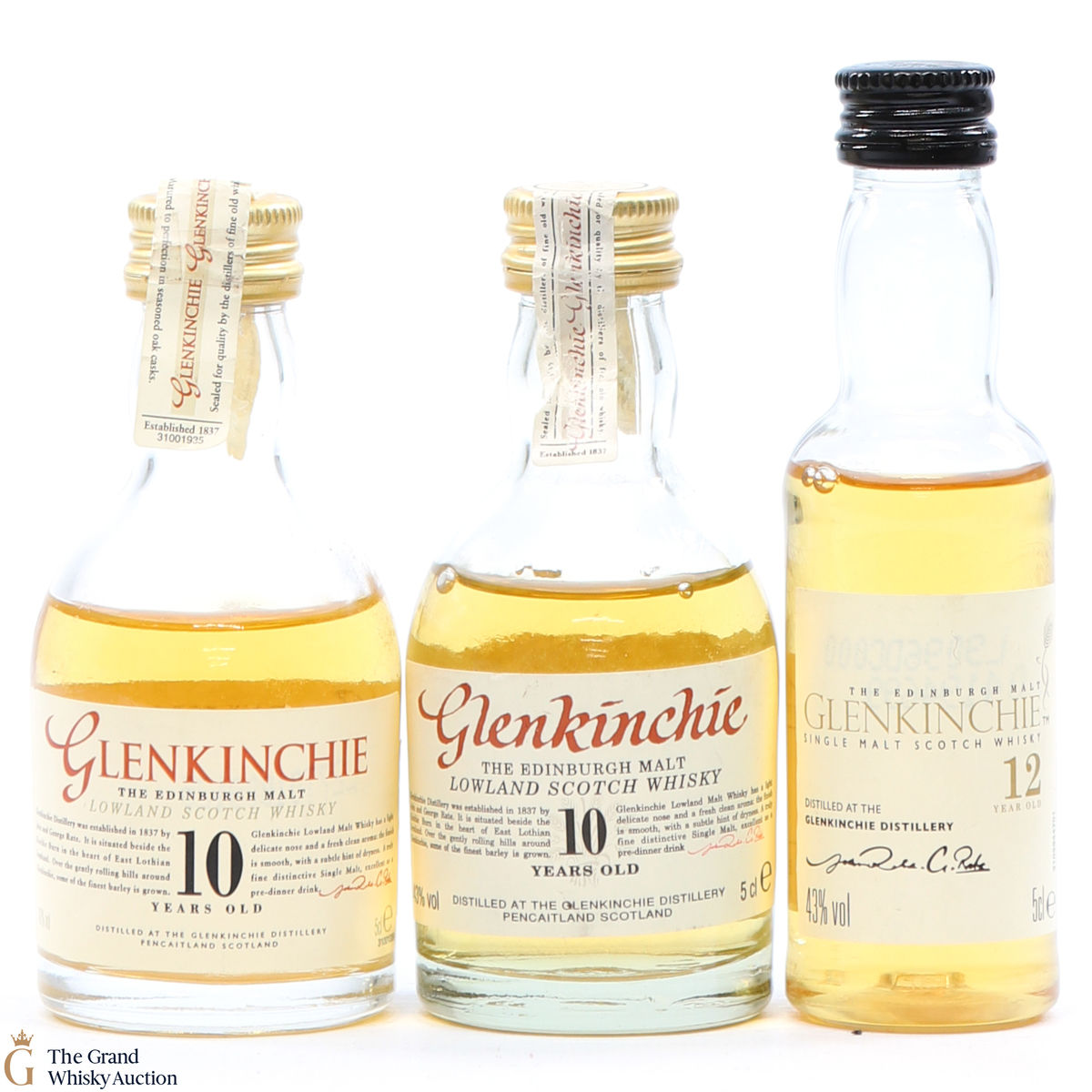 3 x Glenkinchie Miniatures