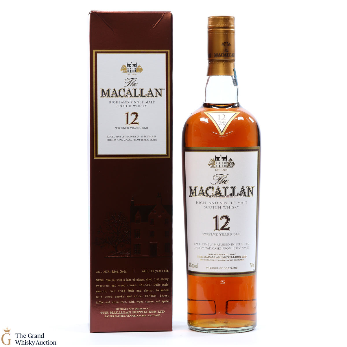 Macallan - 12 Year Old - Sherry Oak 75cl