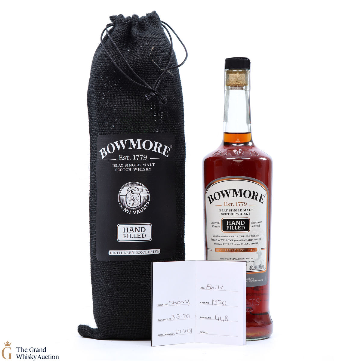 Bowmore - 18 Year Old 2001 - 2020 Hand Fill - Sherry Cask #1520