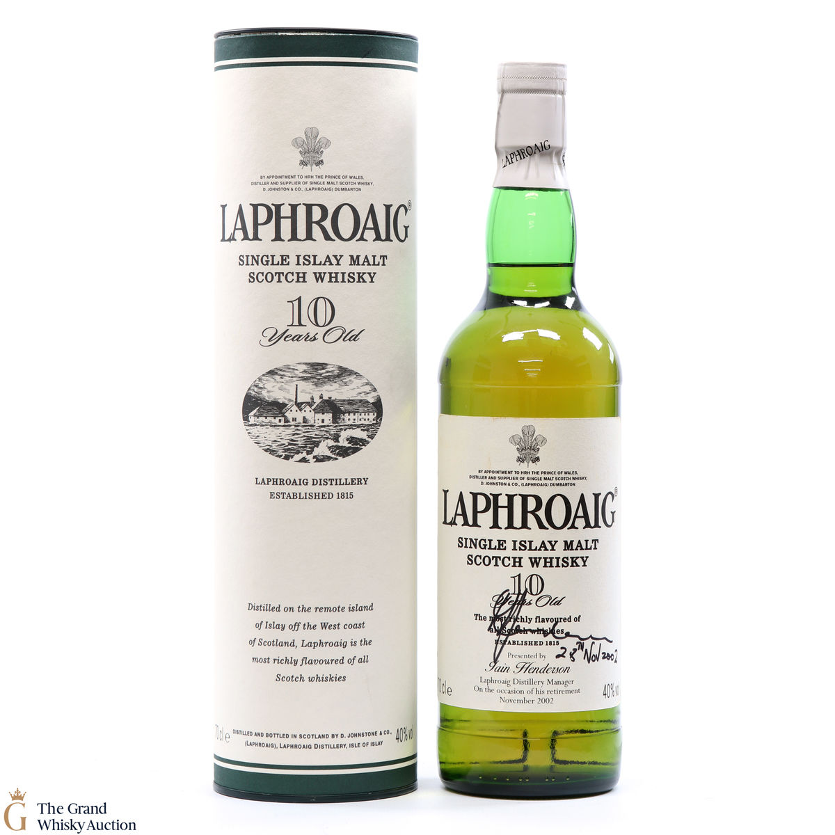 Laphroaig - 10 Year Old - Iain Henderson Retirement​ (SIGNED)
