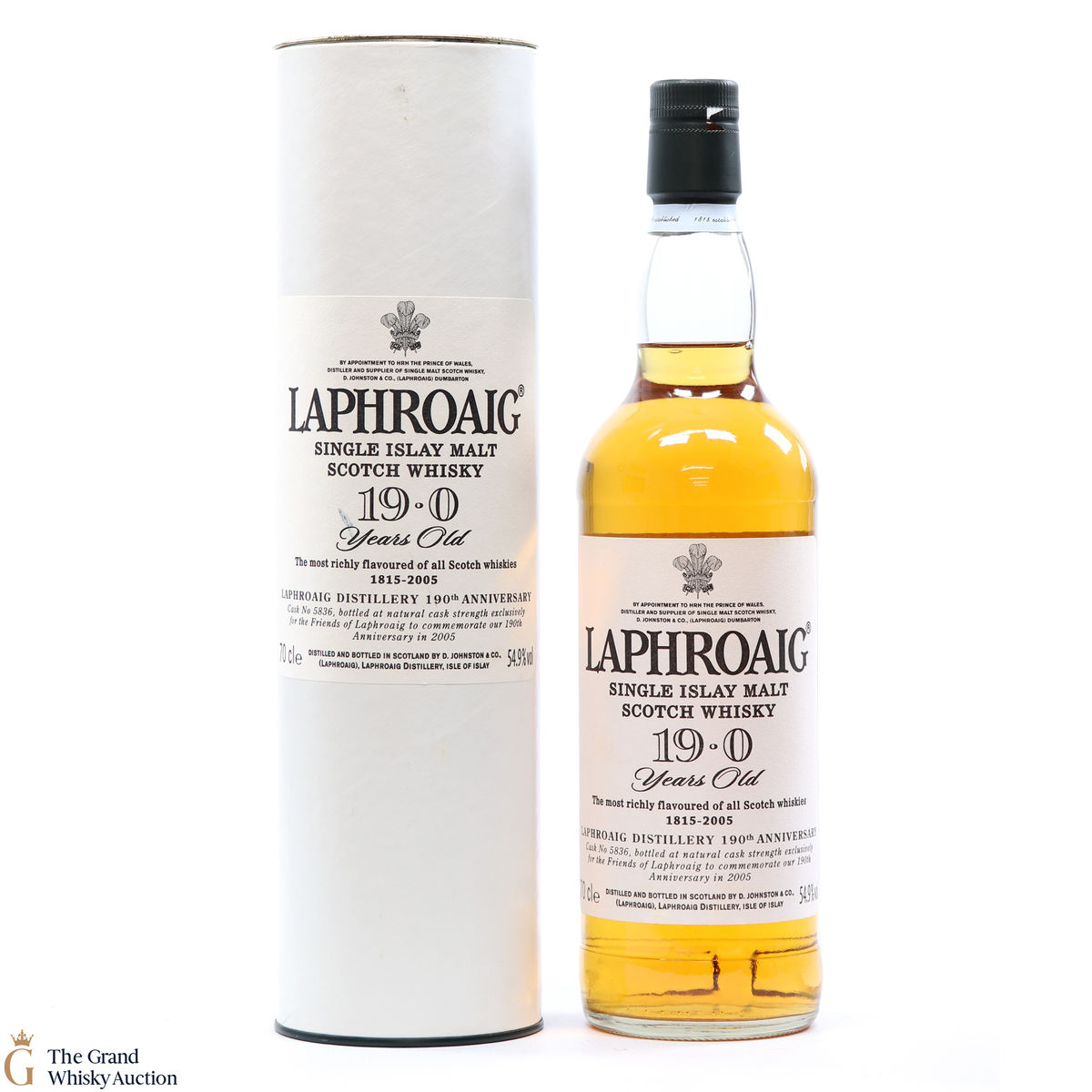 Laphroaig - 19 Year Old 19.0 Single Cask 190th Anniversary #5836 (SIGNED)