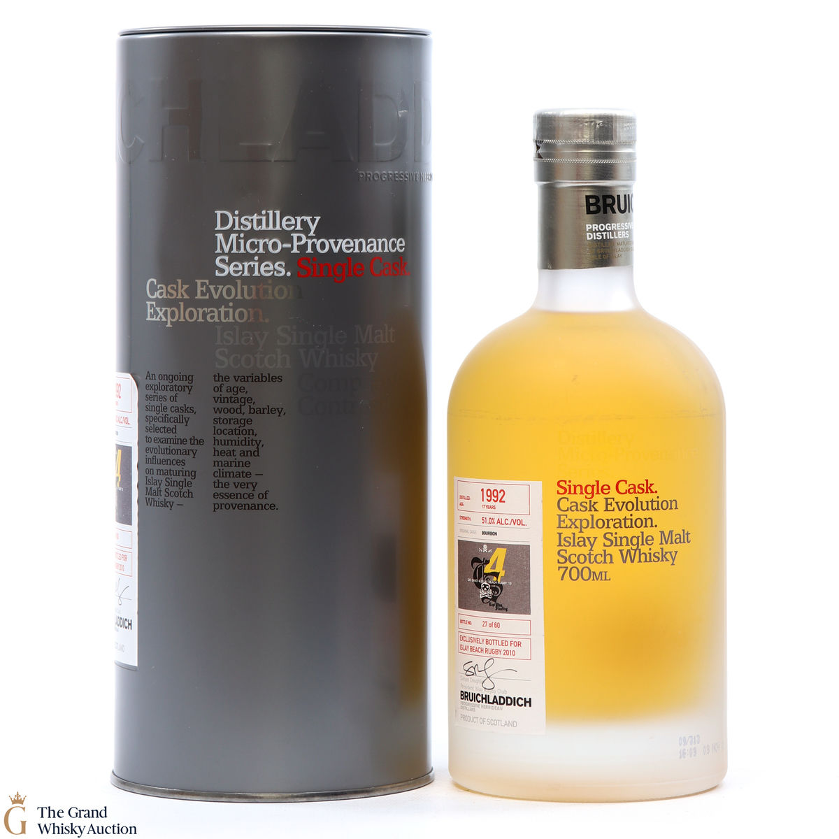 Bruichladdich - 17 Year Old 1992 - Micro Provenance - Islay Beach Rugby 2010
