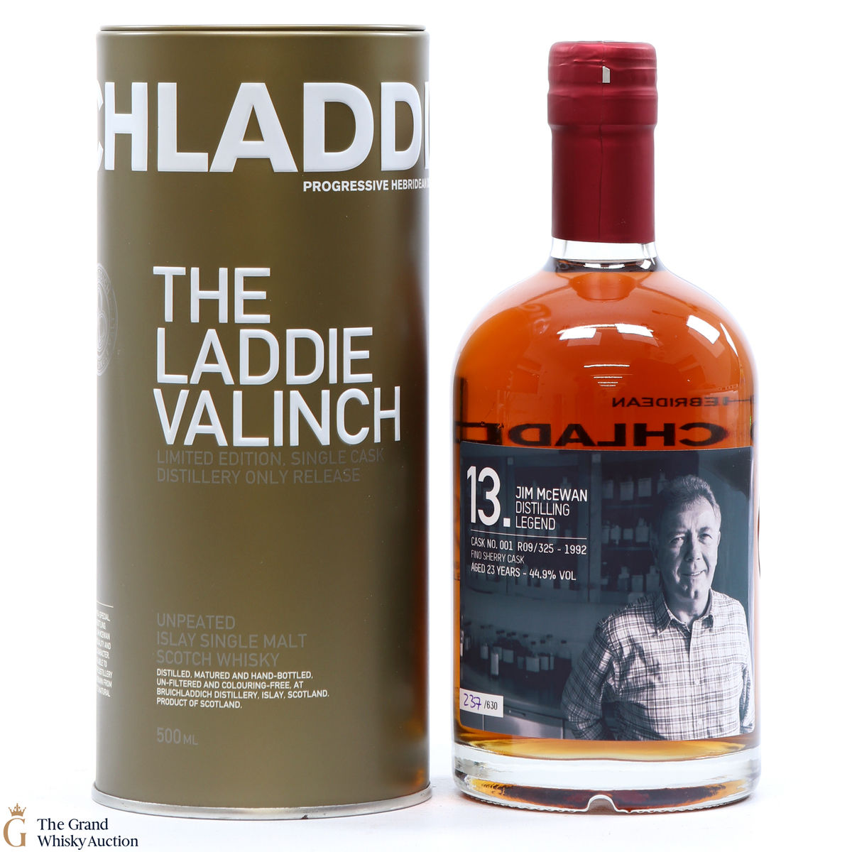 Bruichladdich - 1992 Jim McEwan Valinch 23 Year Old Fino Sherry Cask