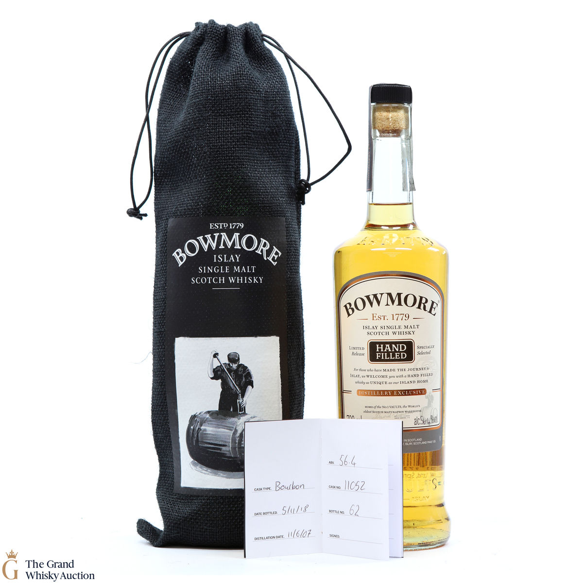 Bowmore - 10 Year Old Bourbon - Hand Filled 2018 #11052
