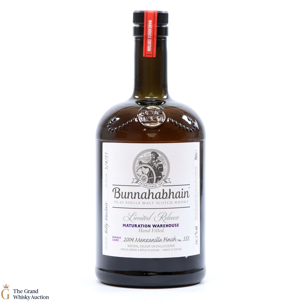 Bunnahabhain - 2004 Manzanilla Finish #553 - Hand Fill