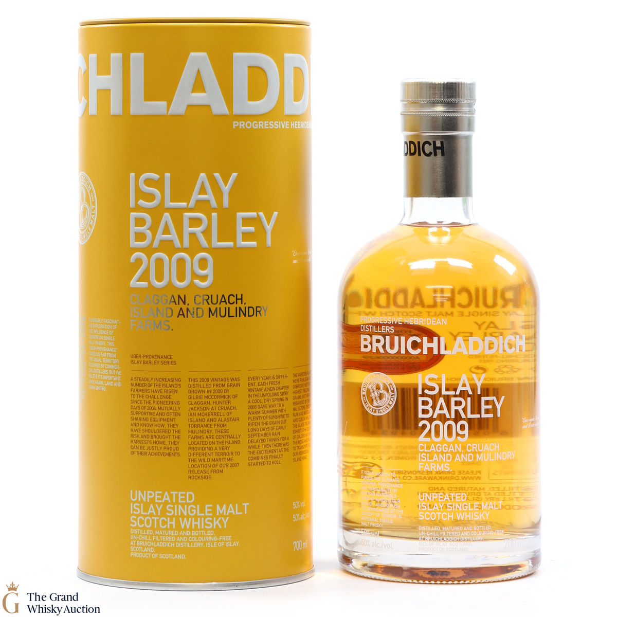 Bruichladdich - Islay Barley - 2009 Claggan, Cruach, Island and Mulindry Farms