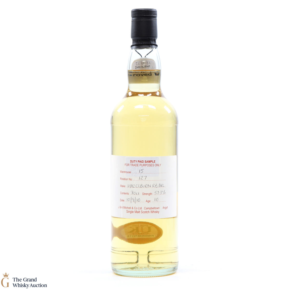 Hazelburn - 10 Year Old 2010 RB BRL - Duty Paid Sample 57.3%
