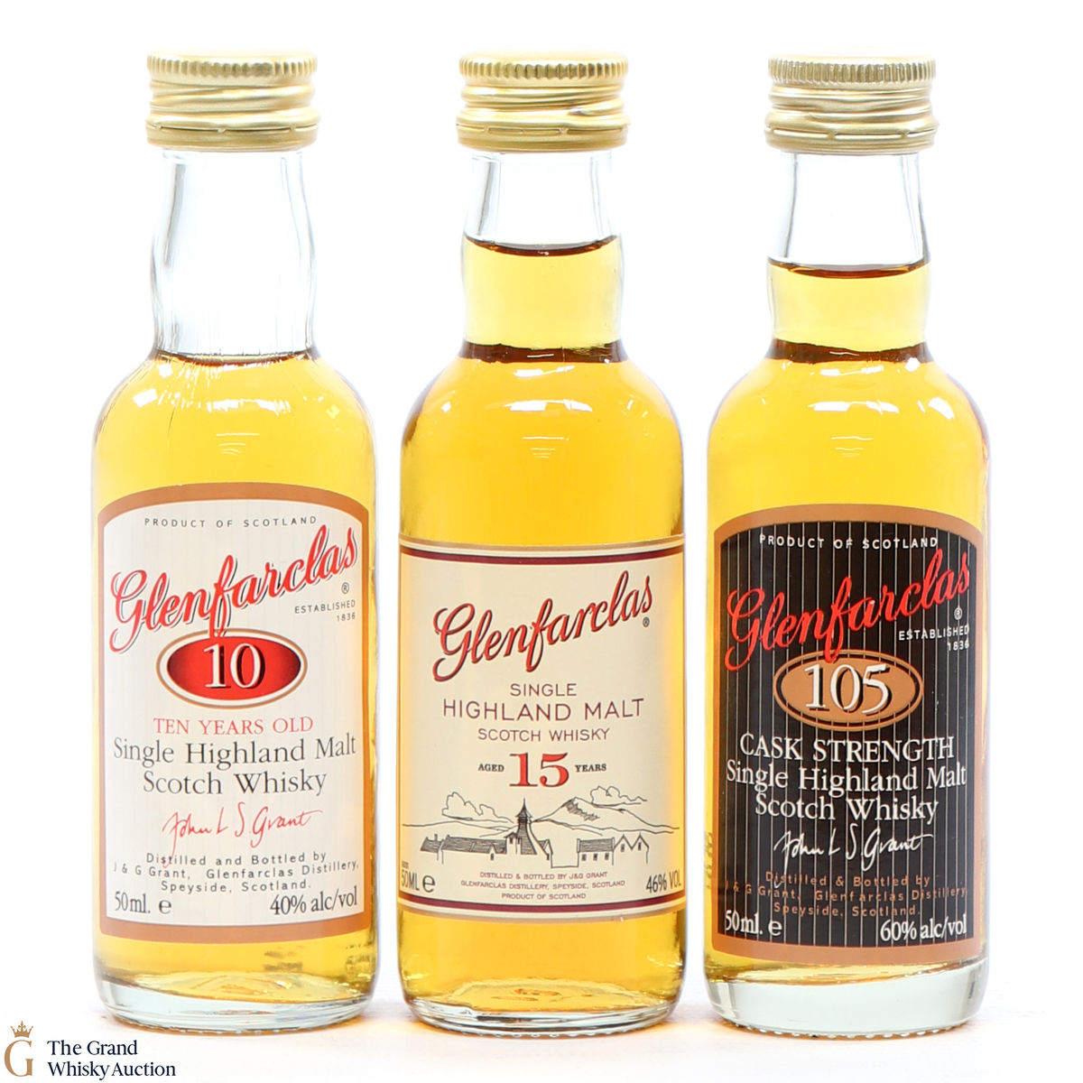 3 x Glenfarclas Miniatures