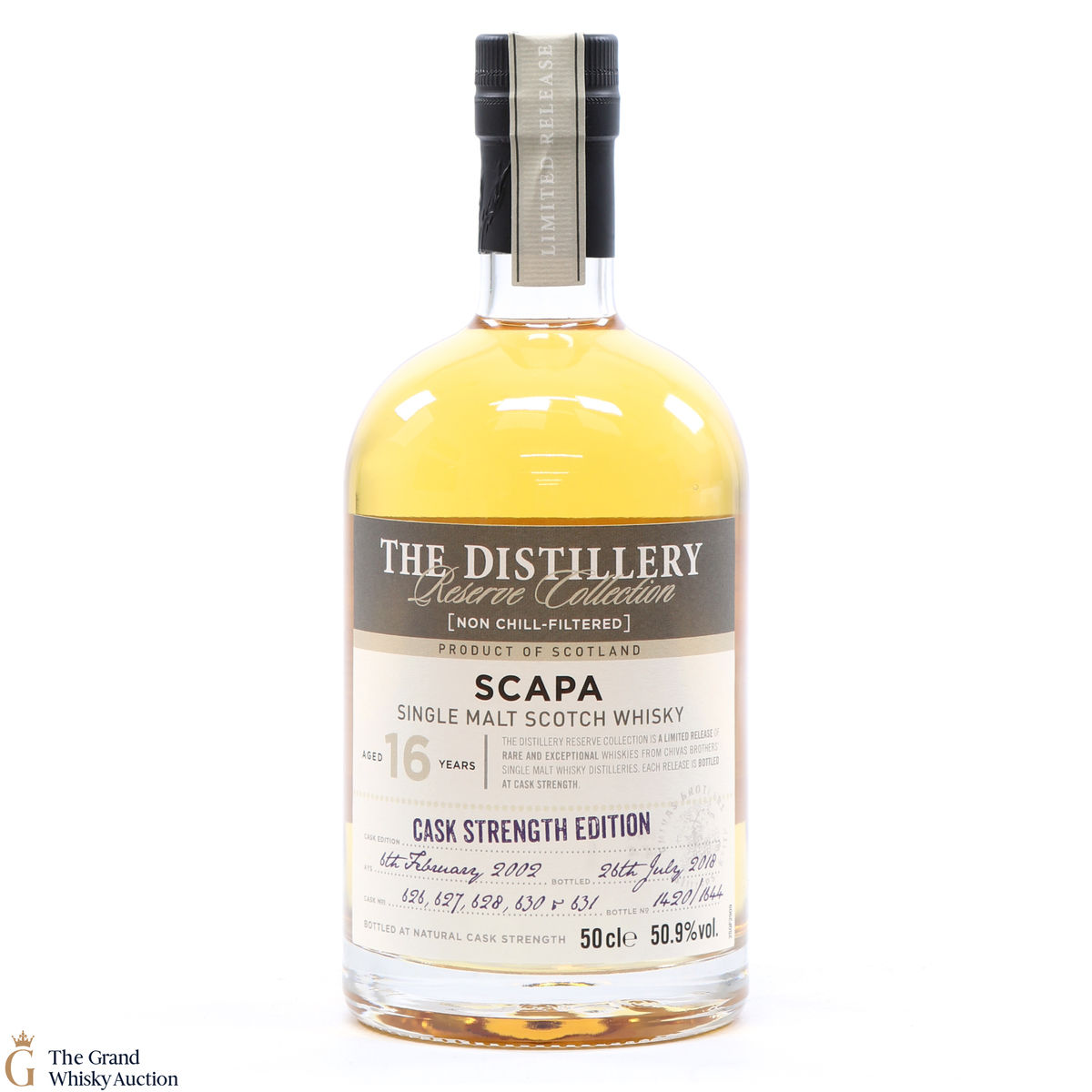 Scapa - 16 Year Old 2002 - Casks #626, 627, 628, 630 and 631.