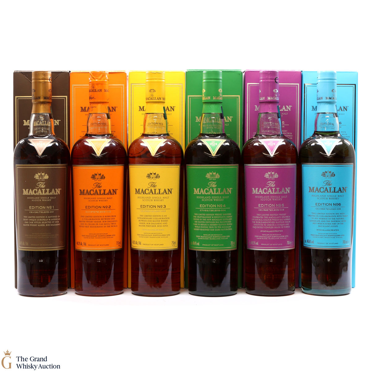 Macallan - Edition 1,2,3,4,5 & 6