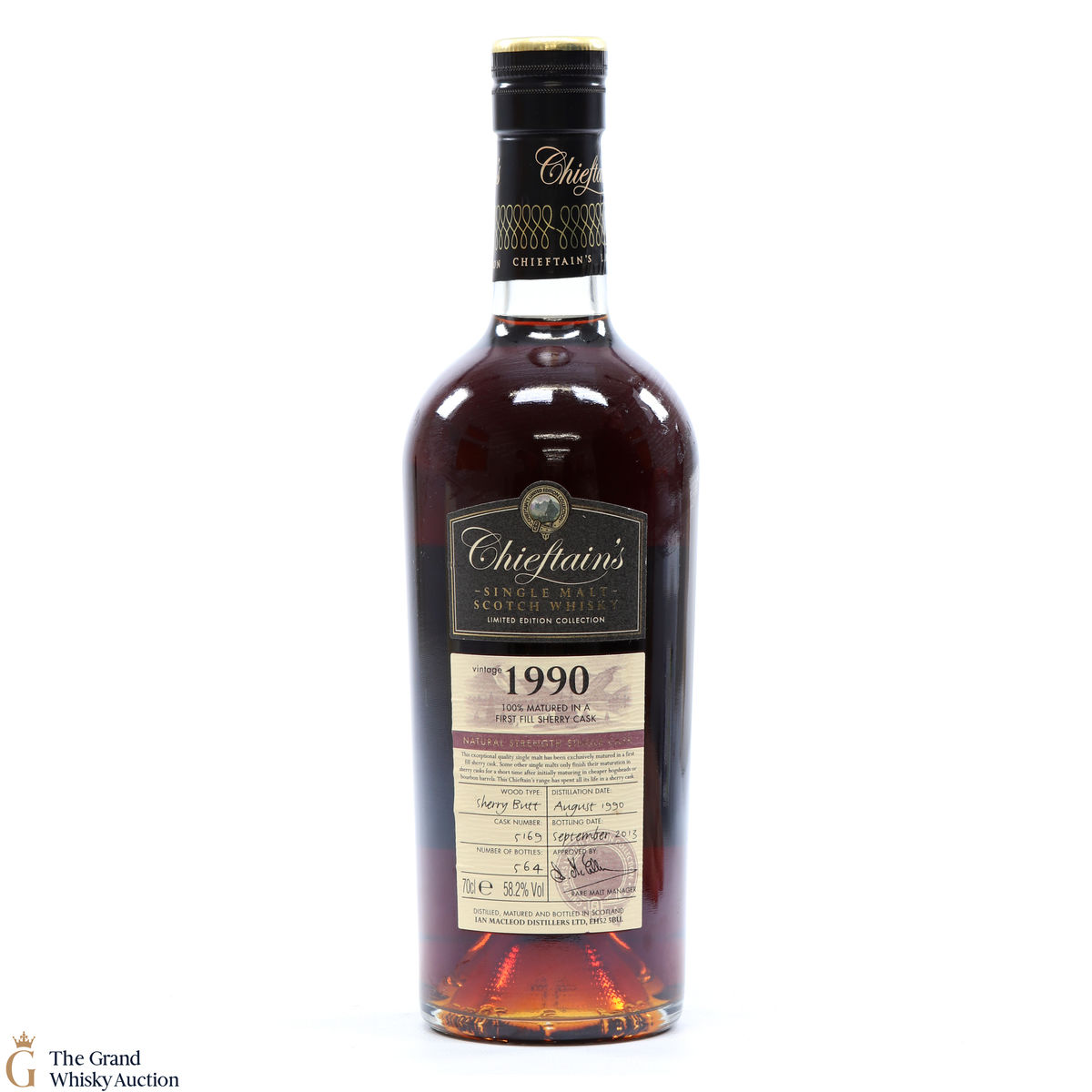 Chieftain's - 1990 Single Cask #5169 1st Fill Sherry