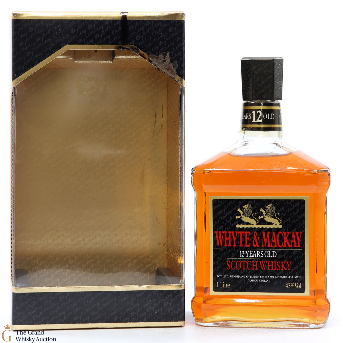 Whyte & Mackay  - 12 Year Old (1980s) (1L)