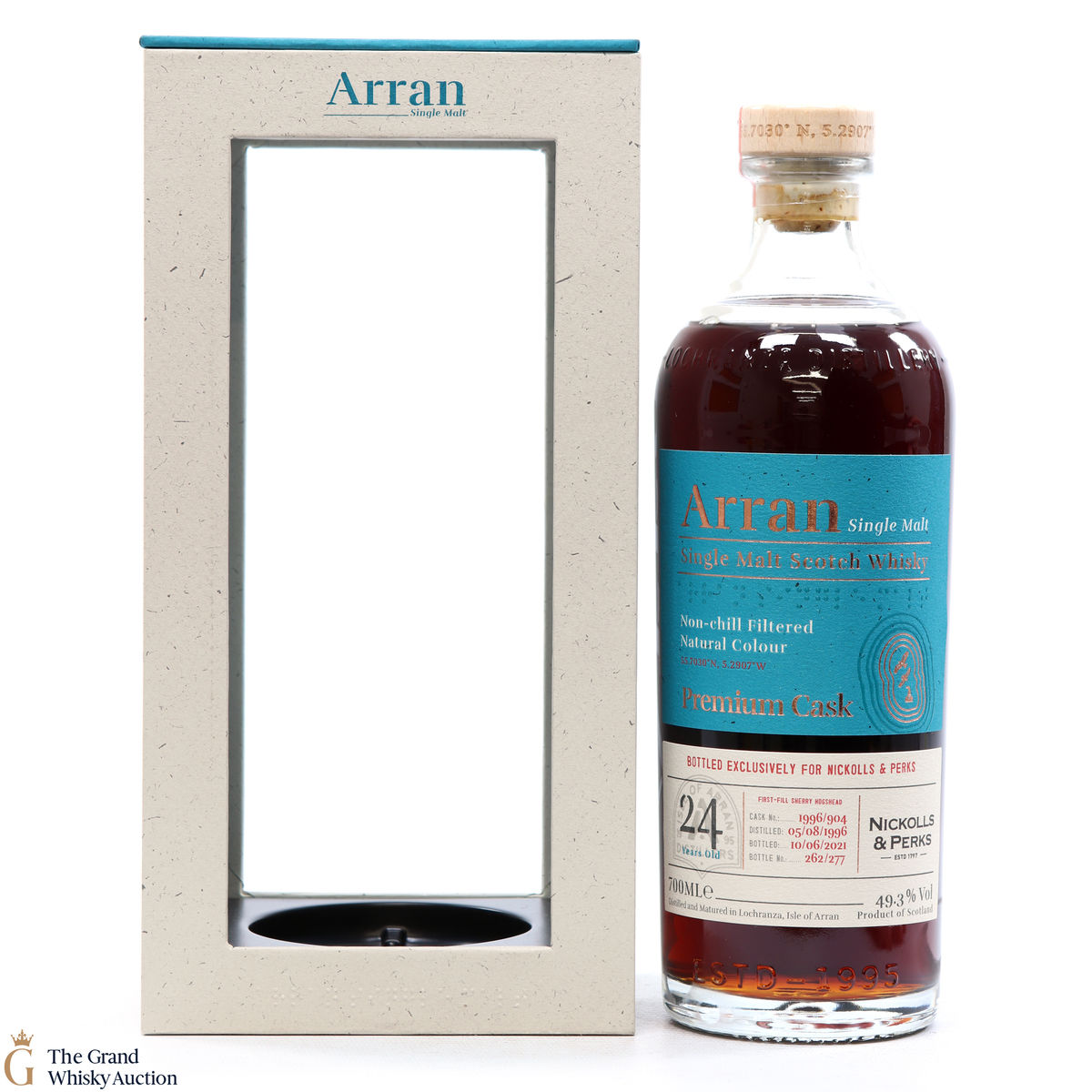 Arran - 24 Year Old - Sherry Cask #1996/904 Nickolls & Perks