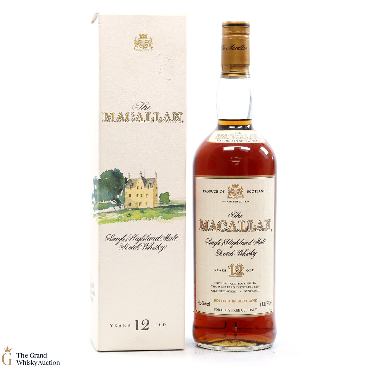 Macallan - 12 Year Old (1980s)  - 1L