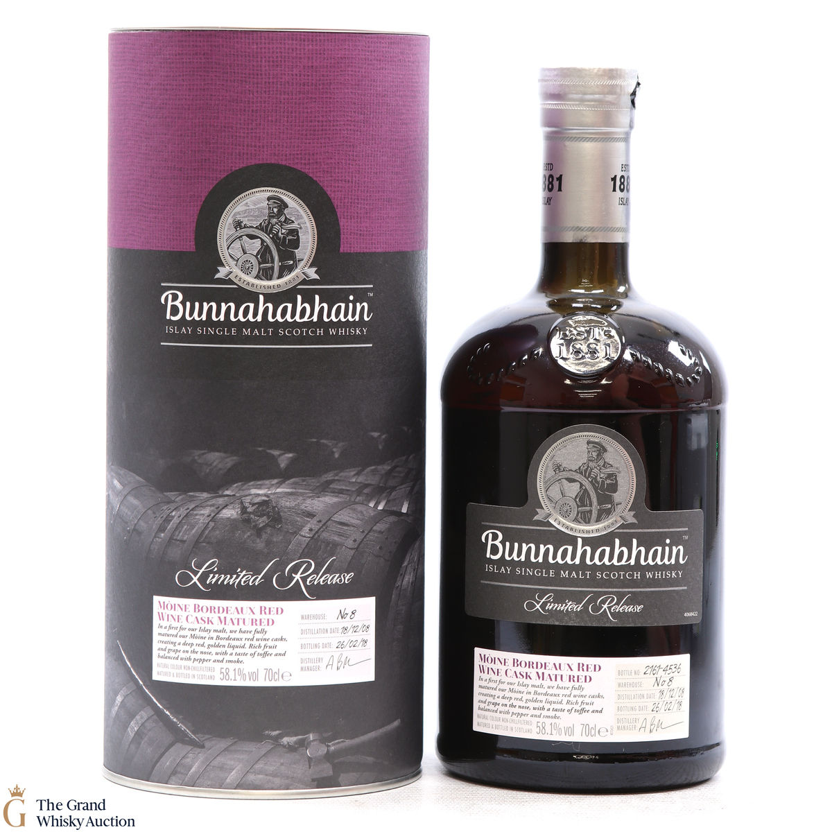 Bunnahabhain - 2008 Moine Bordeaux Red Wine Cask