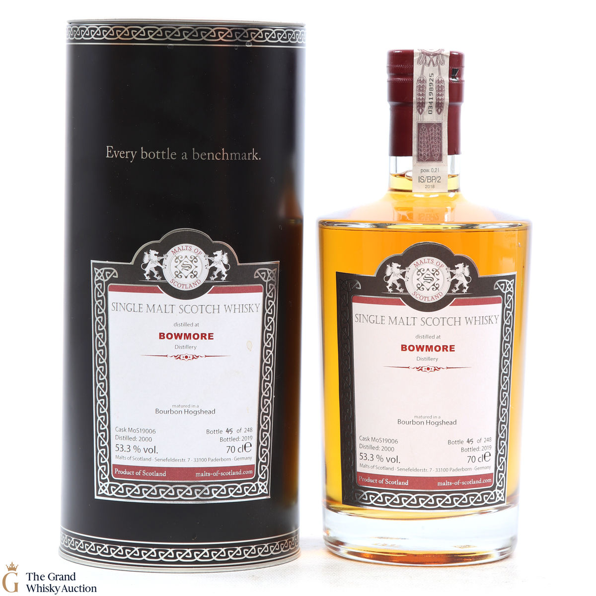 Bowmore - 18 Year Old Malts of Scotland Single Cask​ #19006