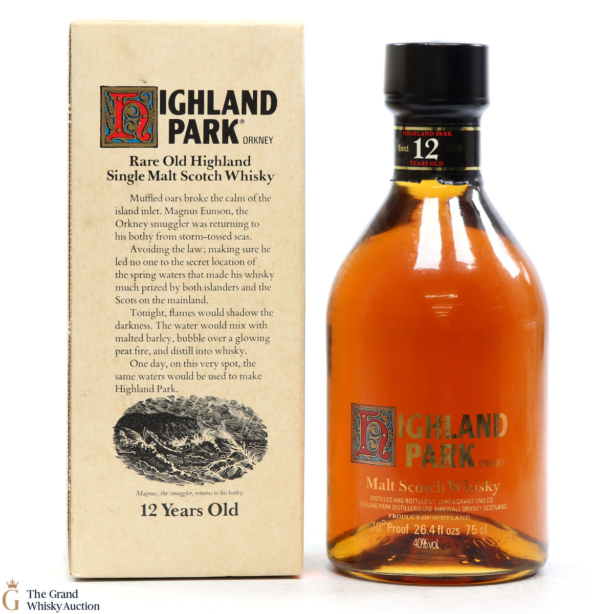 Highland Park - 12 Year Old - Screen print Label (1980s)