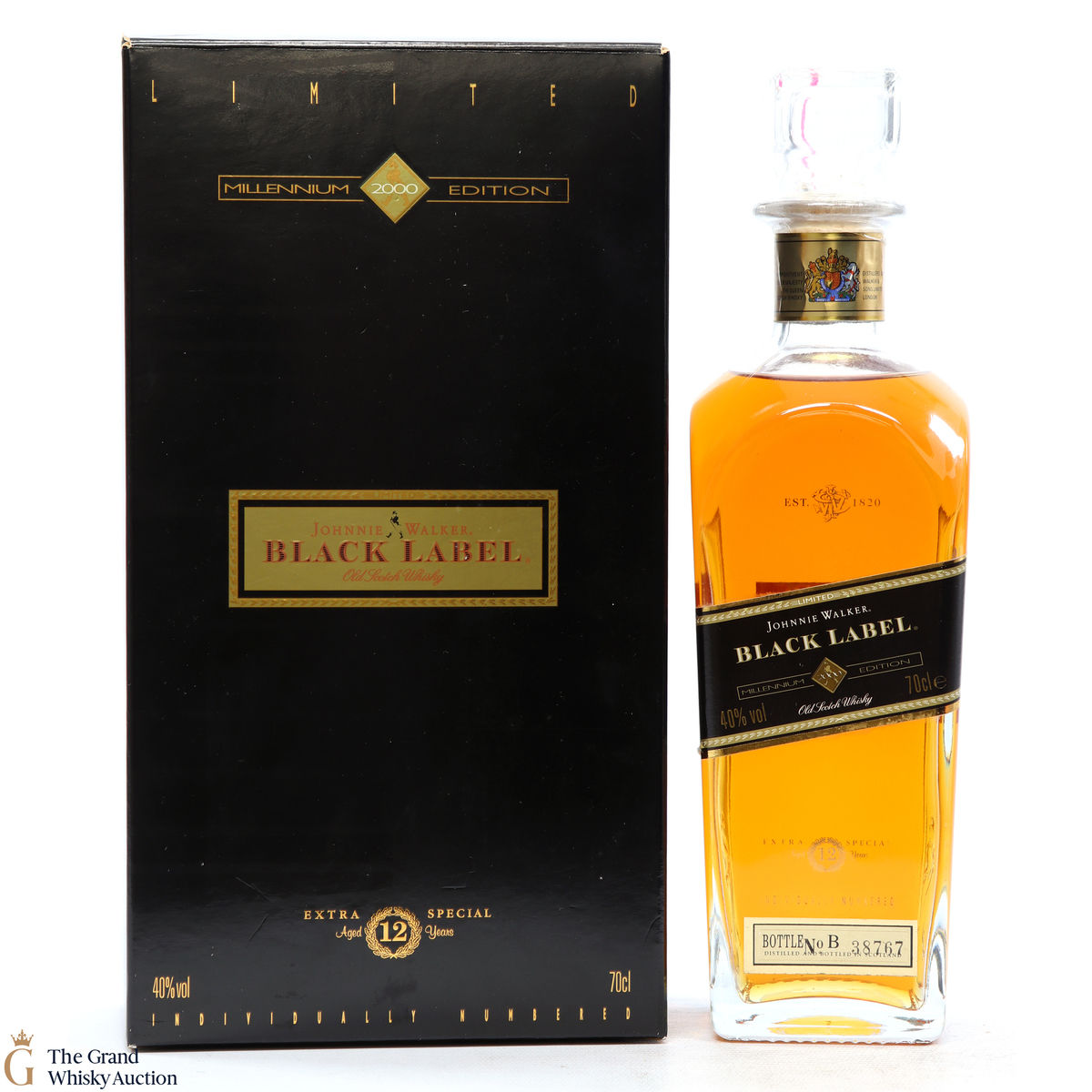 Johnnie Walker - 12 Year Old-  Black Label - Millennium Edition