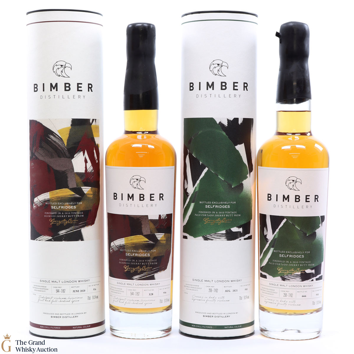 Bimber - #258-7/62 & #544-7/67 - Selfridges Exclusives (2 x 70cl)