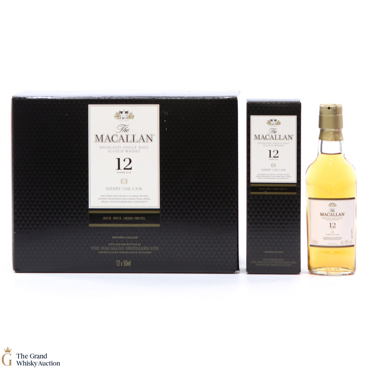 Macallan - 12 Year Old - Sherry Oak (12 x 5cl)