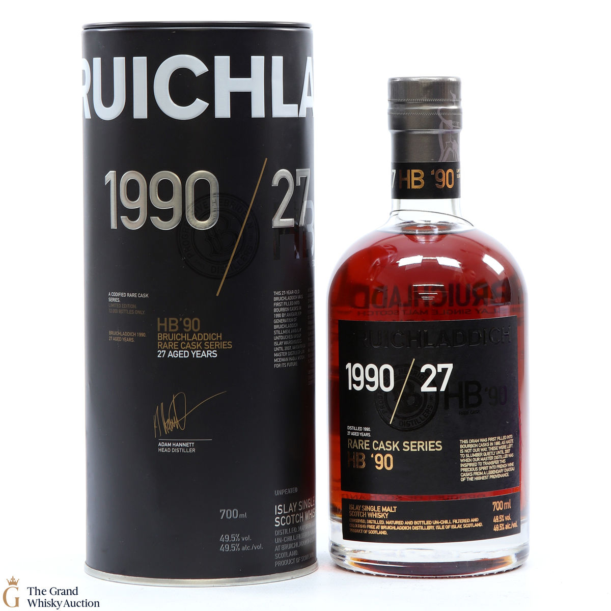Bruichladdich - 27 Year Old - Rare Cask Series - HB '90 1990/27