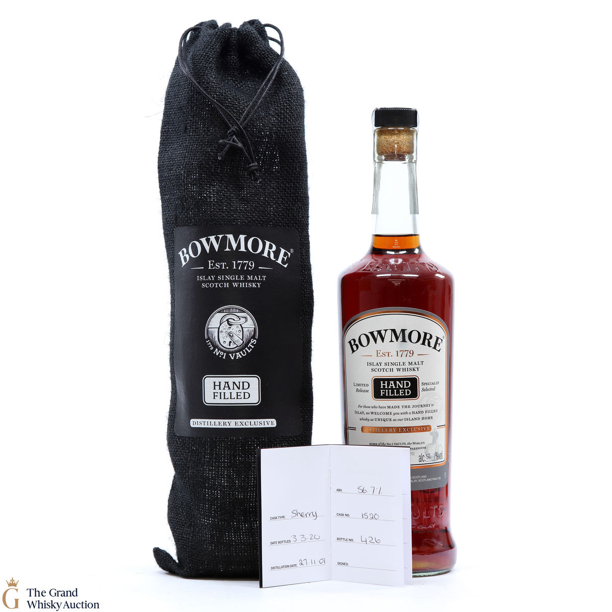 Bowmore - 18 Year Old 2001 - 2020 Hand Fill - Sherry Cask #1520