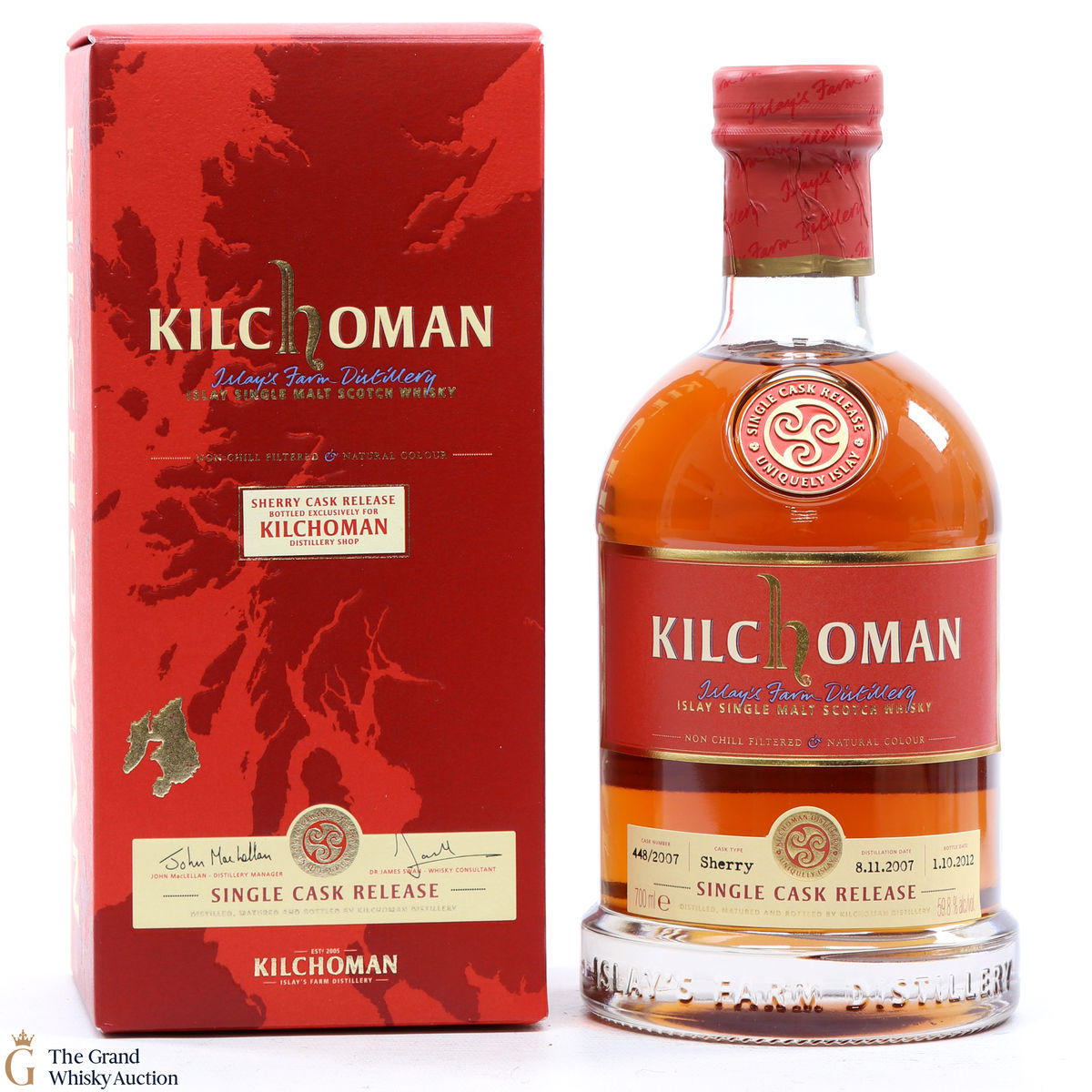 Kilchoman - 4 Year Old Single Cask #448/2007 Distillery Shop Exclusive
