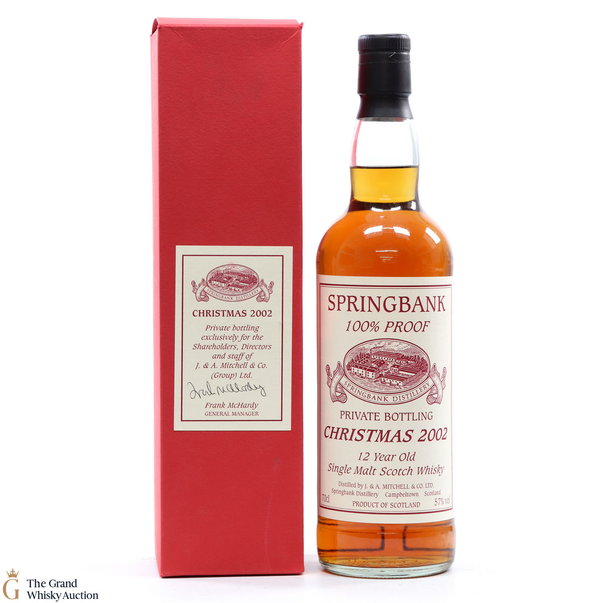 Springbank - 12 Year Old - 100% Proof Christmas 2002