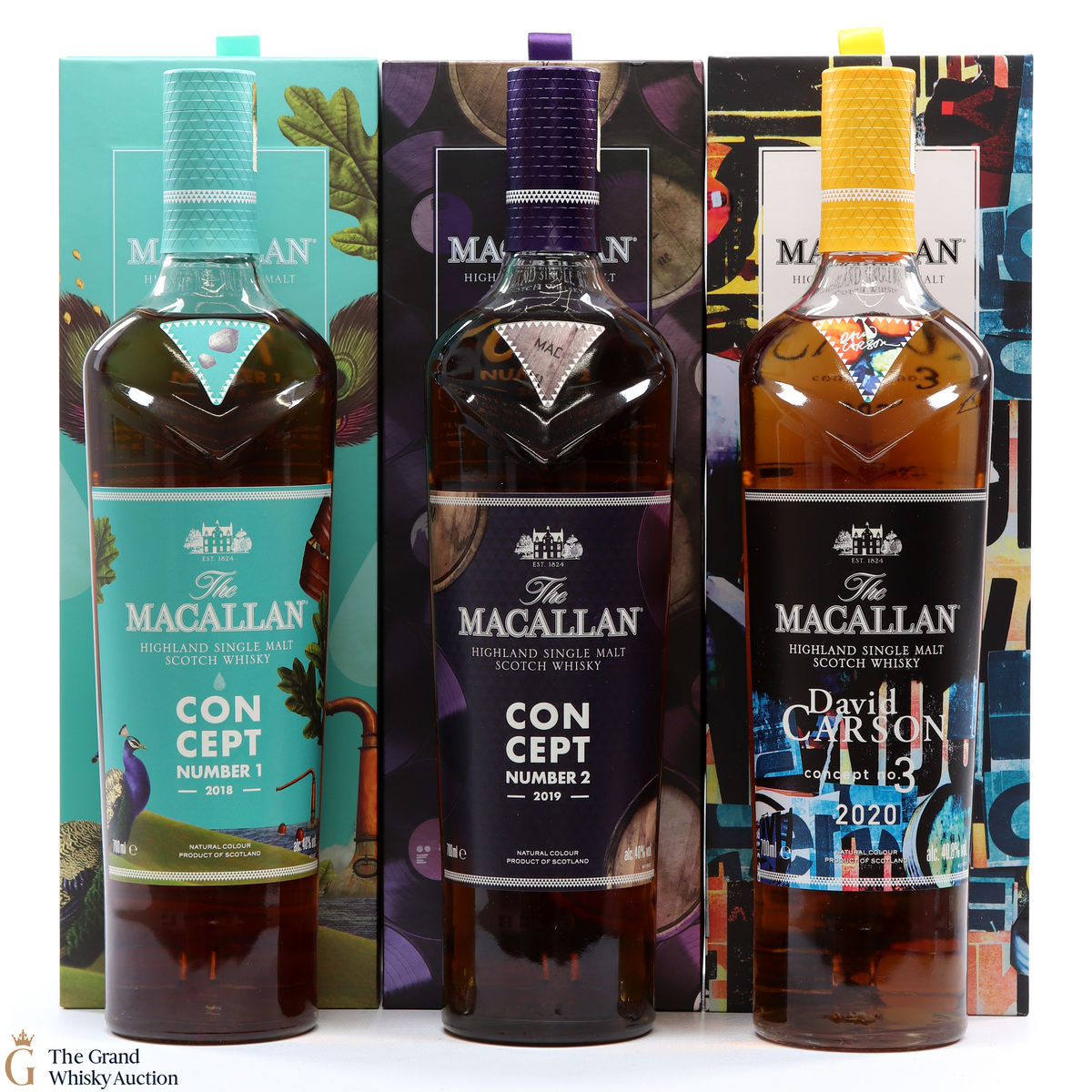 Macallan - Concept No.1, No.2 + No.3 (3 x 70cl)