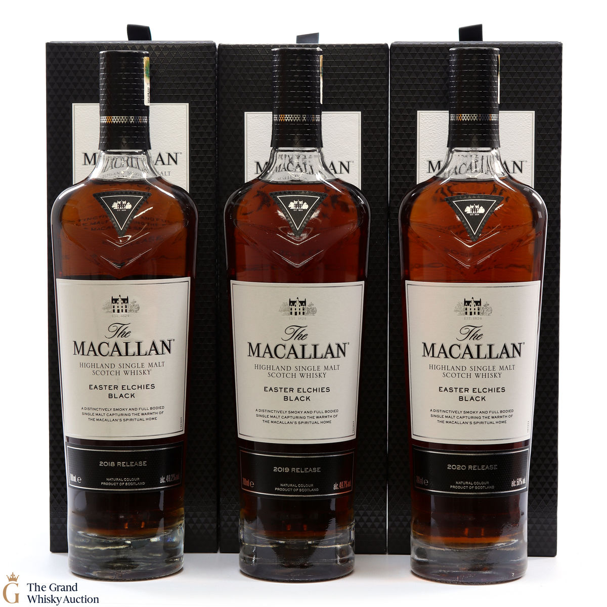 Macallan - Easter Elchies Black - 2018, 2019 & 2020 (3 x 70cl)