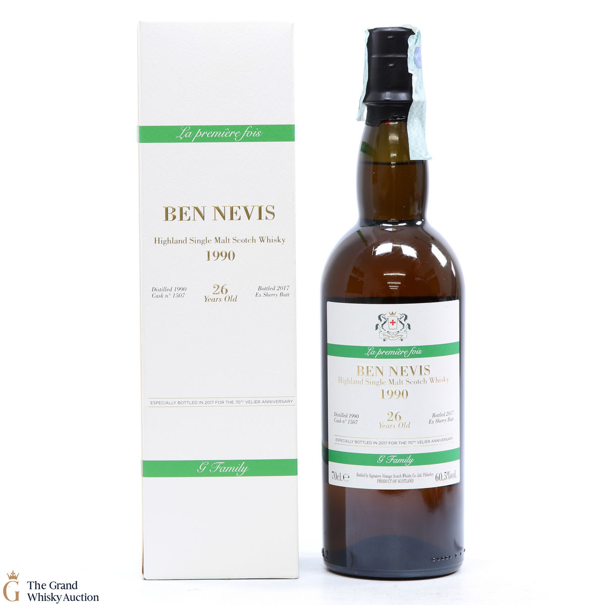 Ben Nevis - 26 Year Old 1990 Single Cask #1507 70th Velier Anniversary 