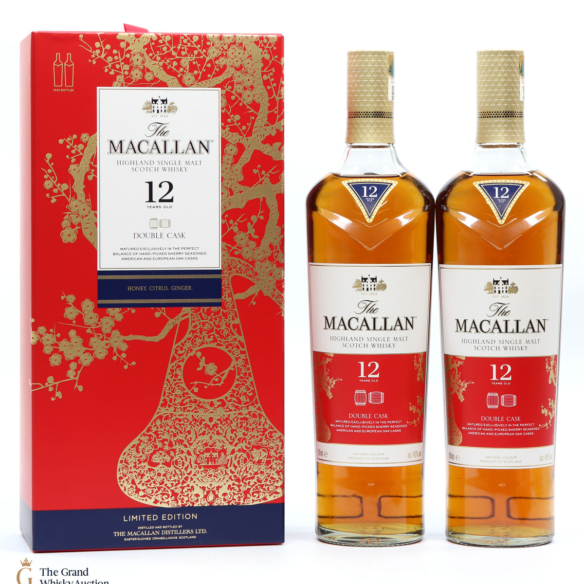 Macallan - 12 Year Old - Double Cask - Year of the Rat (2 x 70cl) 