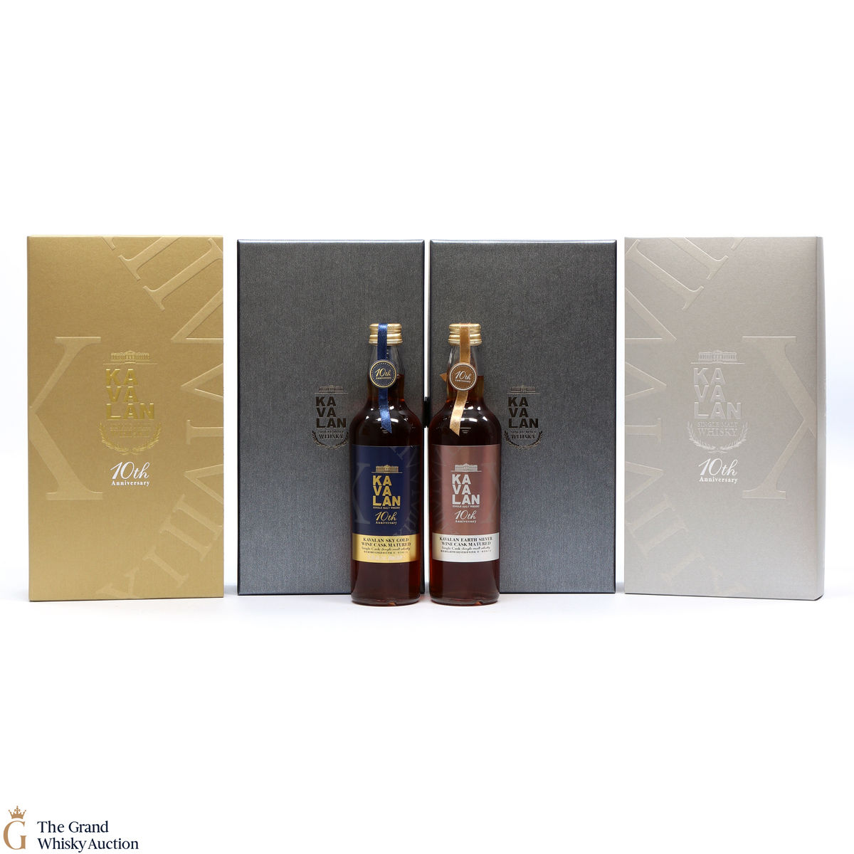Kavalan - Sky Gold + Earth Silver Wine Cask - 10th Anniversary (20cl x 2)