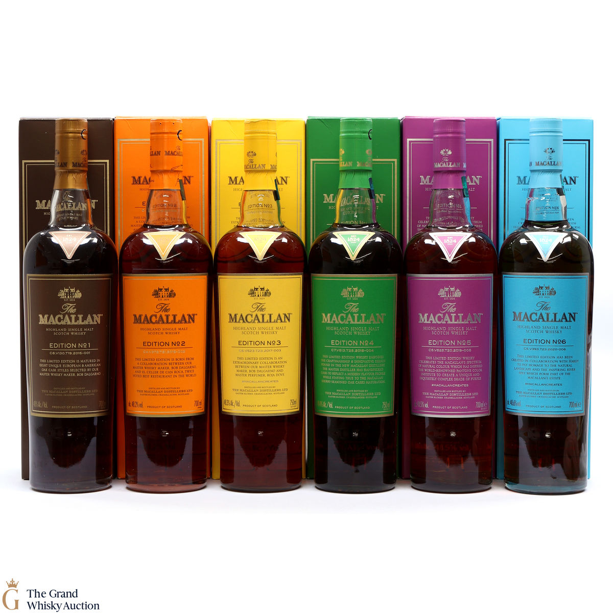 Macallan - Edition 1,2,3,4,5 & 6