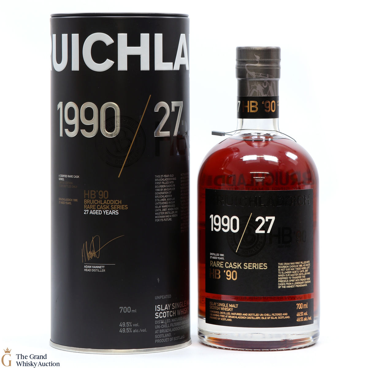 Bruichladdich - 27 Year Old - Rare Cask Series - HB '90 1990/27