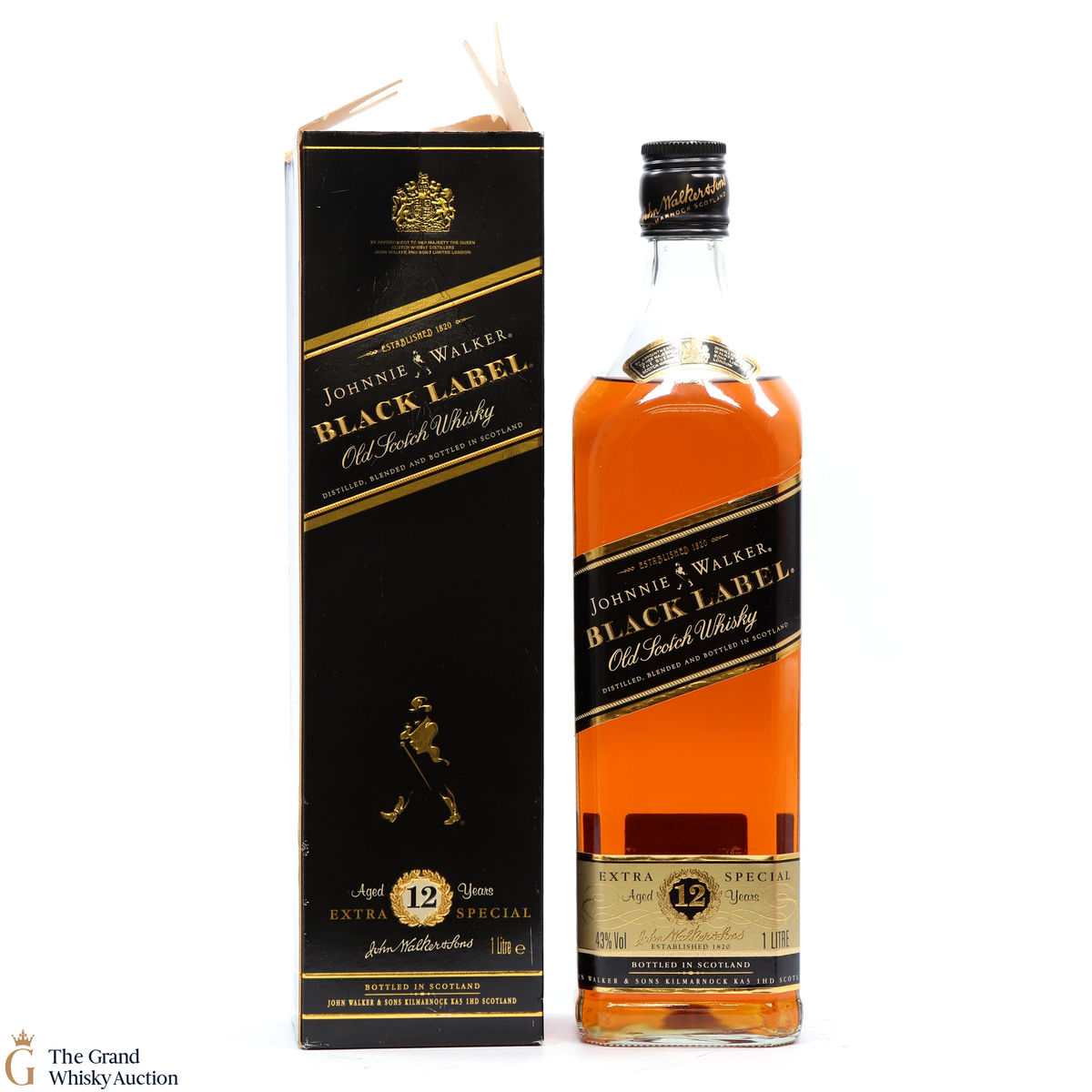 Johnnie Walker - 12 Year Old-  Black Label 1L