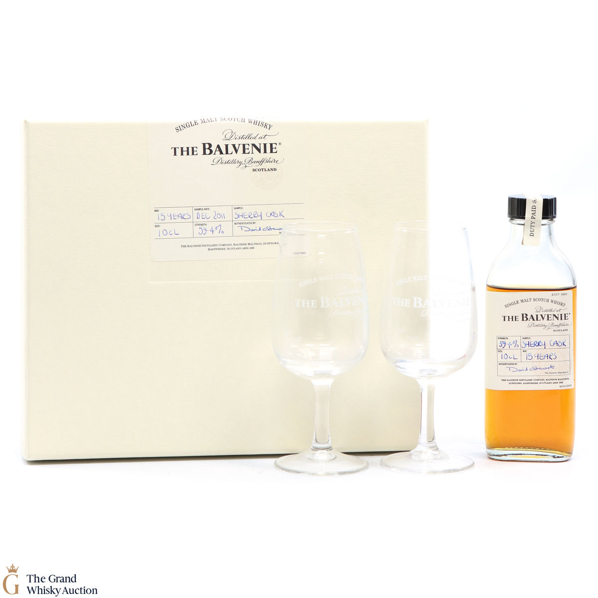 Balvenie - 15 Year Old - Sample (10cl) (with 2 Glasses)