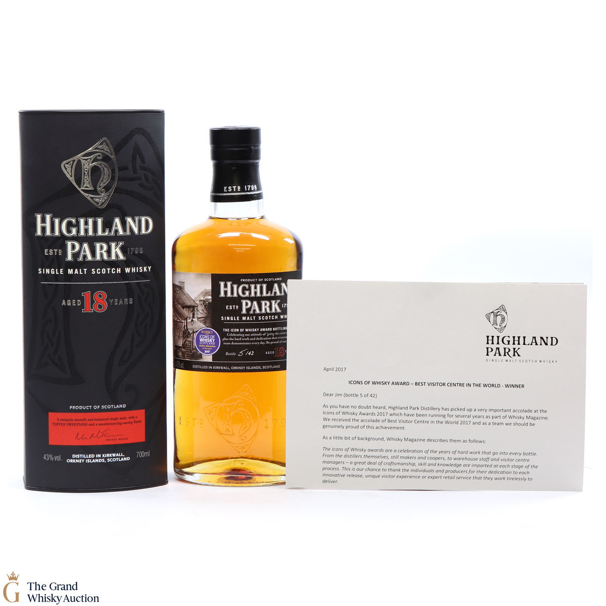 Highland Park - 18 Year Old Icons of Whisky Awards 2017 (1 of 42 bottles)