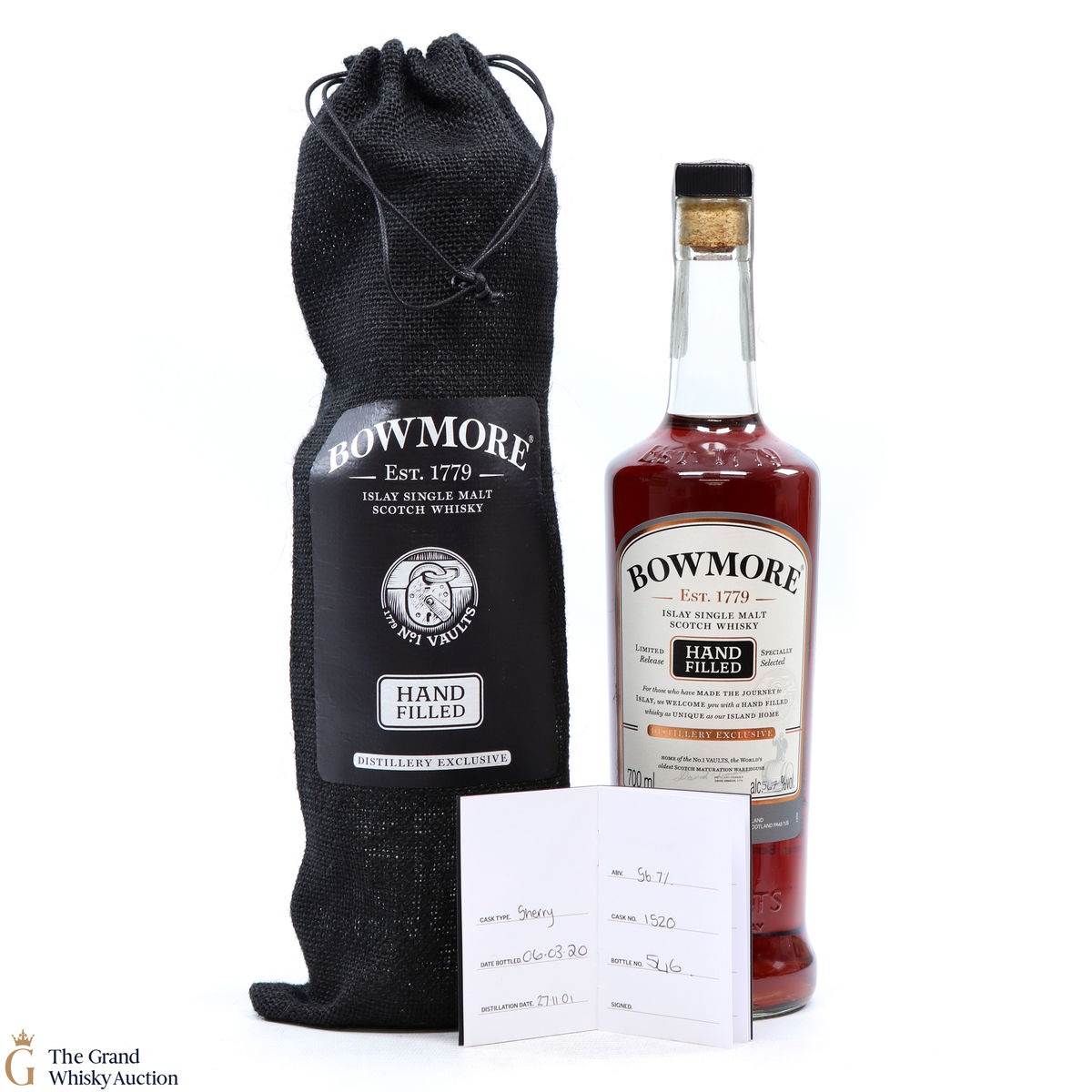 Bowmore - 18 Year Old 2001 - 2020 Hand Fill - Sherry Cask #1520