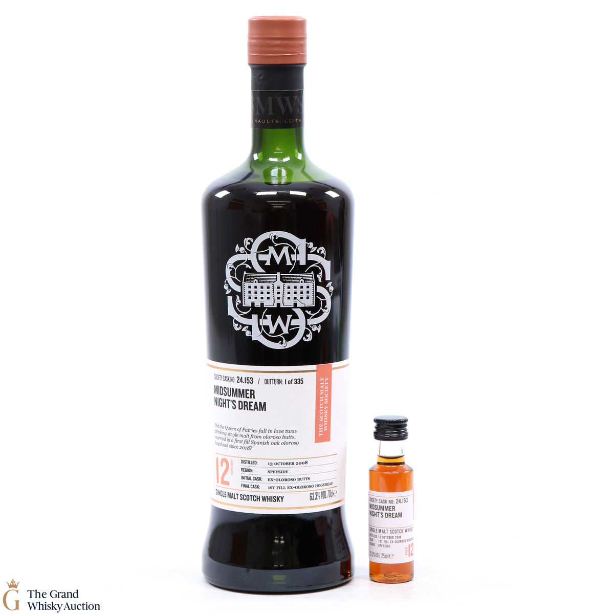 Macallan - 12 Year Old 2008 SMWS 24.153 Midsummer Night's Dream + Mini